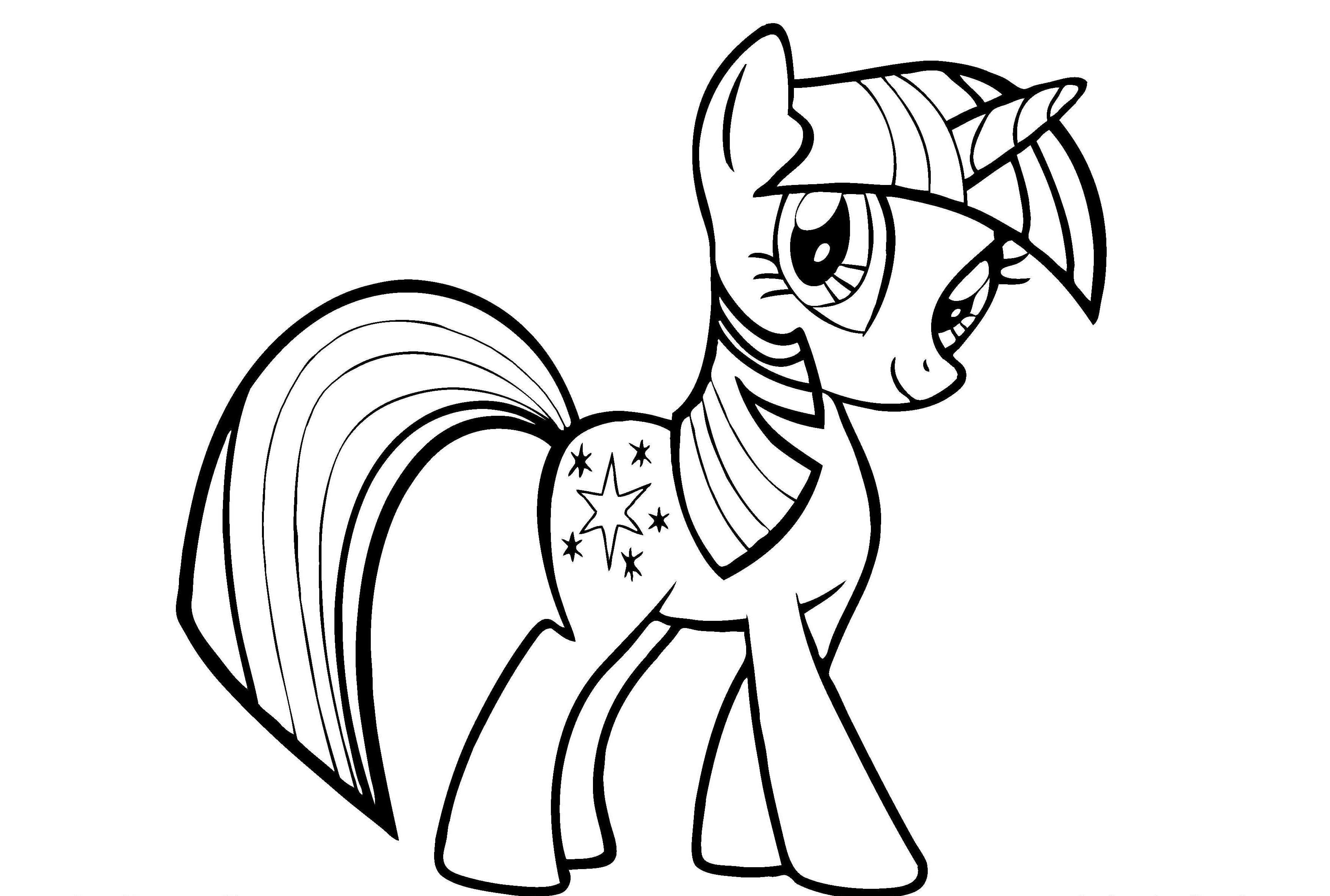 My Little Pony Twilight Sparkle Coloring Pages Wallpaper