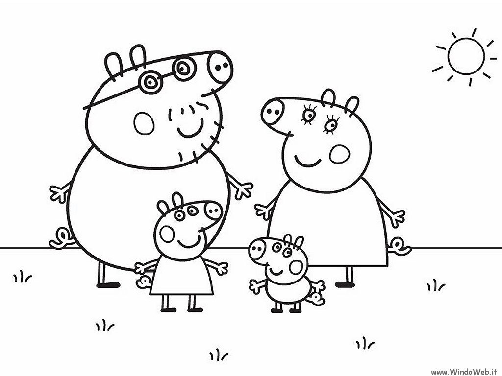 Nick Jr Coloring Pages Of Peppa Pig