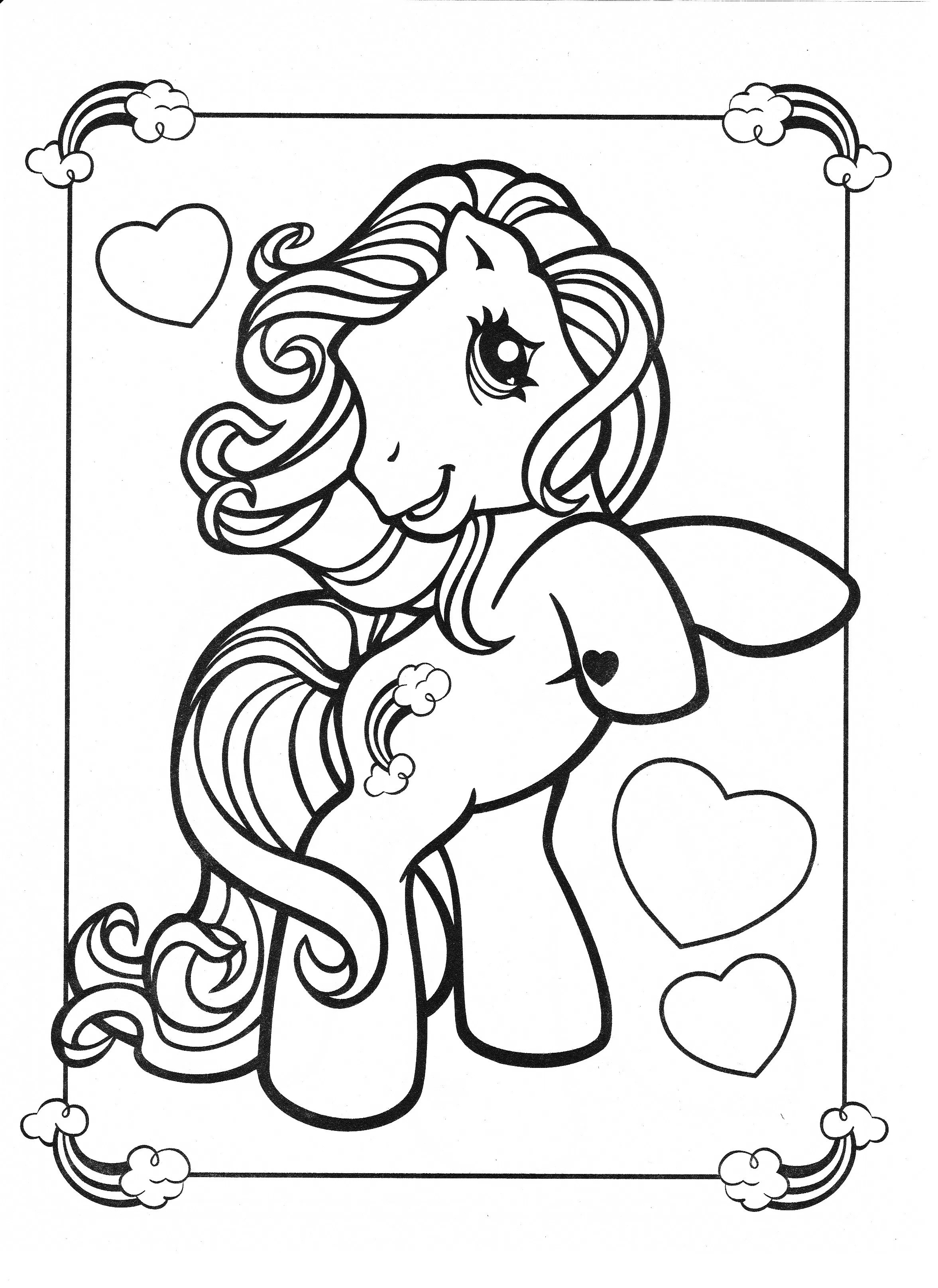 Old My Little Pony Coloring Pages