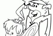 pebbels and bambam Cartoon Coloring Pages | ... Rubbles, the Rubble family: Barn...