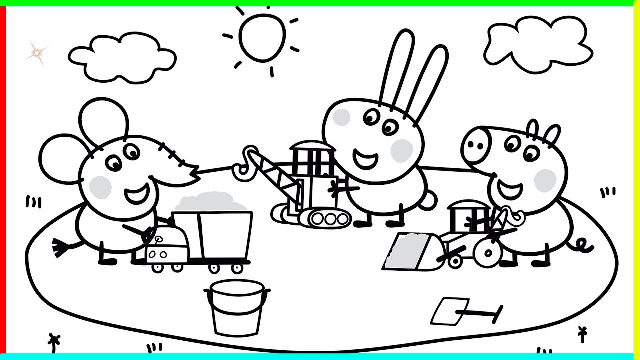 Peppa Pig and Her Friends Coloring Pages