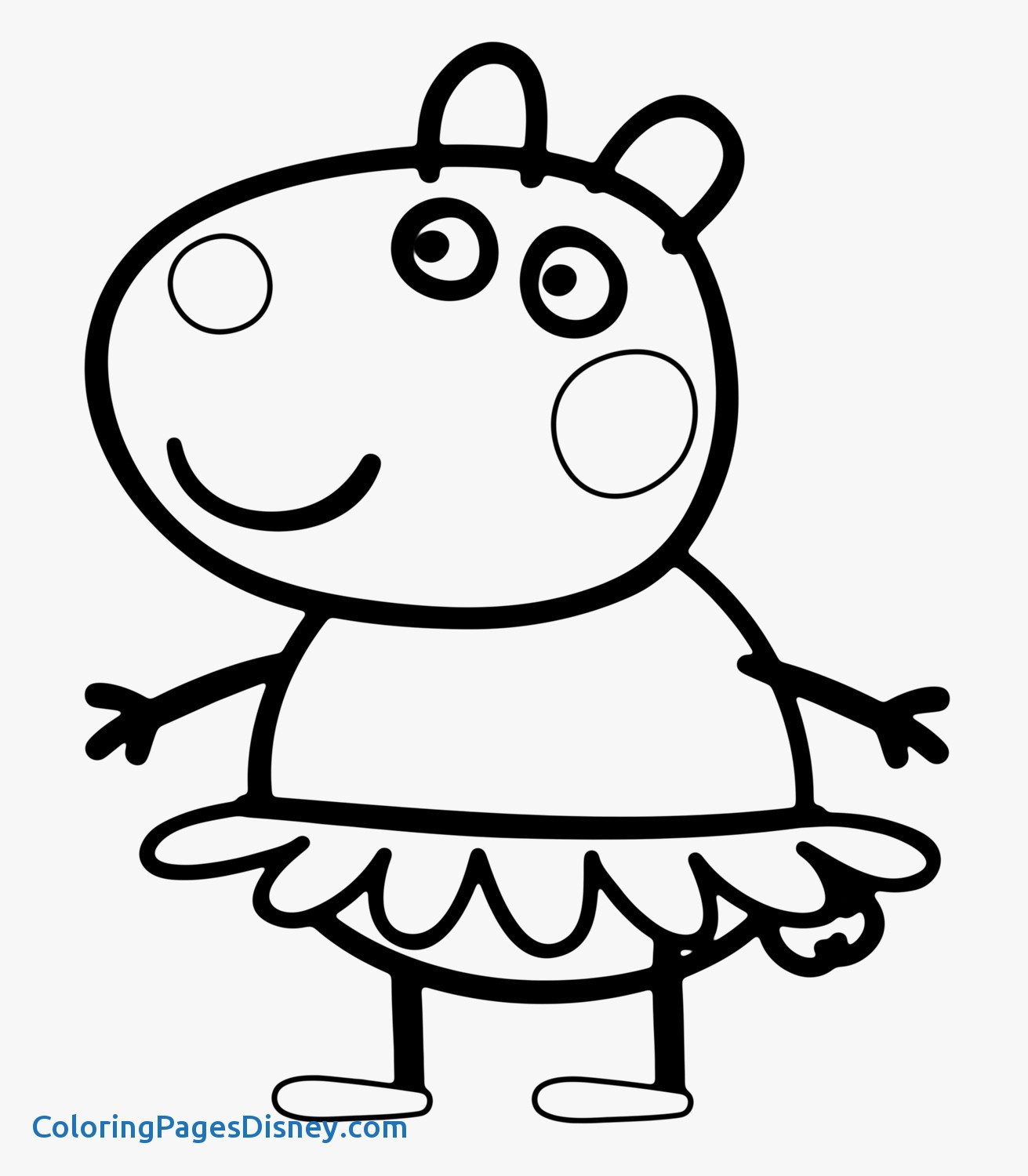 Peppa Pig and Suzy Sheep Coloring Pages Wallpaper
