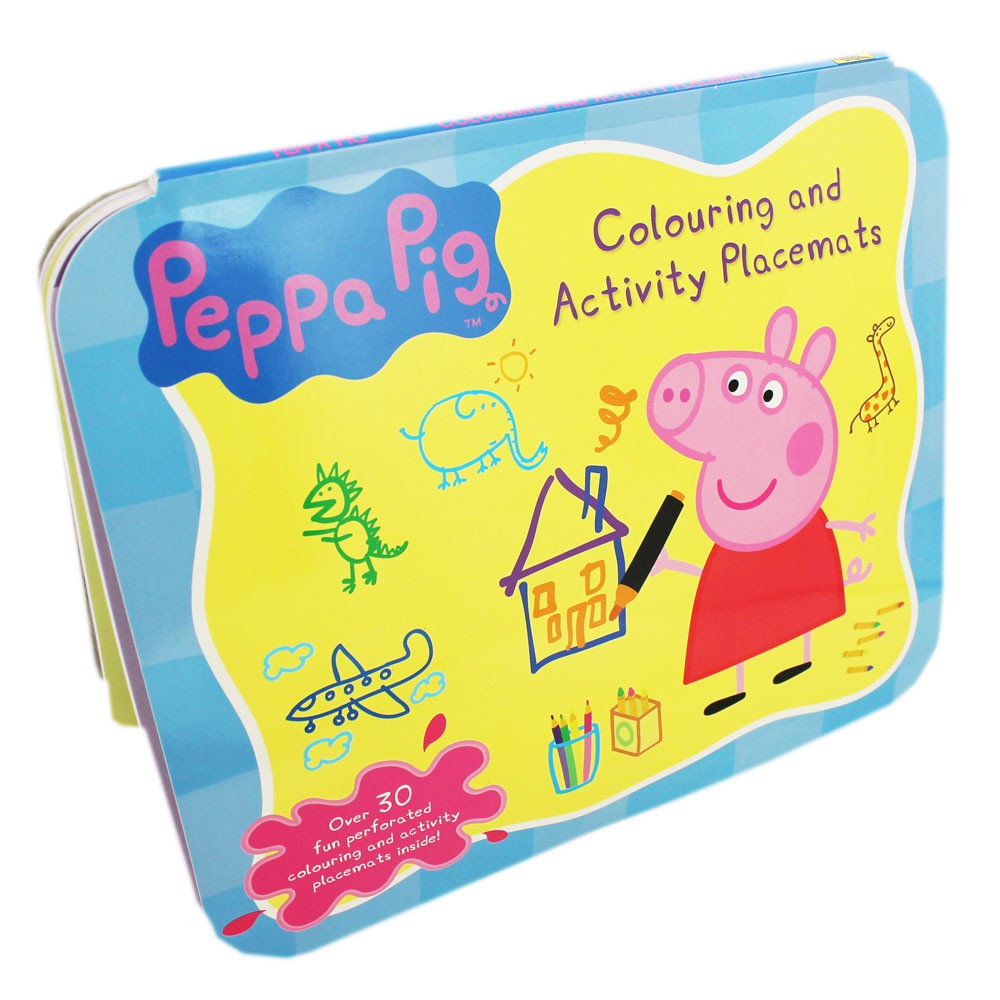 Peppa Pig Colouring And Activity Placemats Zoom