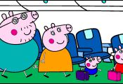 Peppa Pig Holiday Coloring Pages Peppa Pig Holiday Coloring Pages