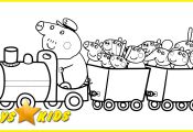 Peppa Pig Train Coloring Pages Peppa Pig Train Coloring Pages