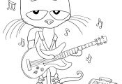 Pete the Cat Coloring Page Pete the Cat Coloring Page