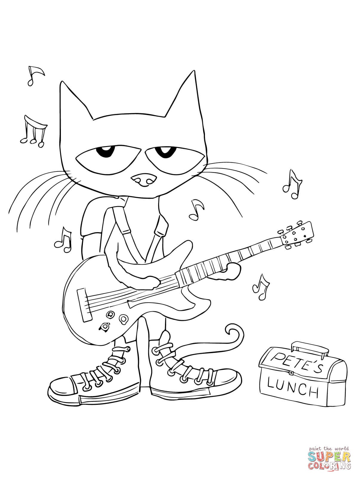 Pete the Cat Coloring Pages Wallpaper