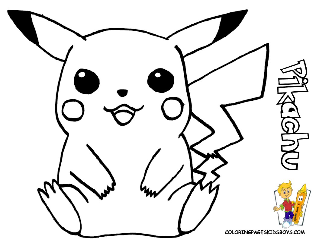 Pikachu Coloring Pages Free Wallpaper