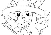 Pikachu Halloween Coloring Pages Pikachu Halloween Coloring Pages