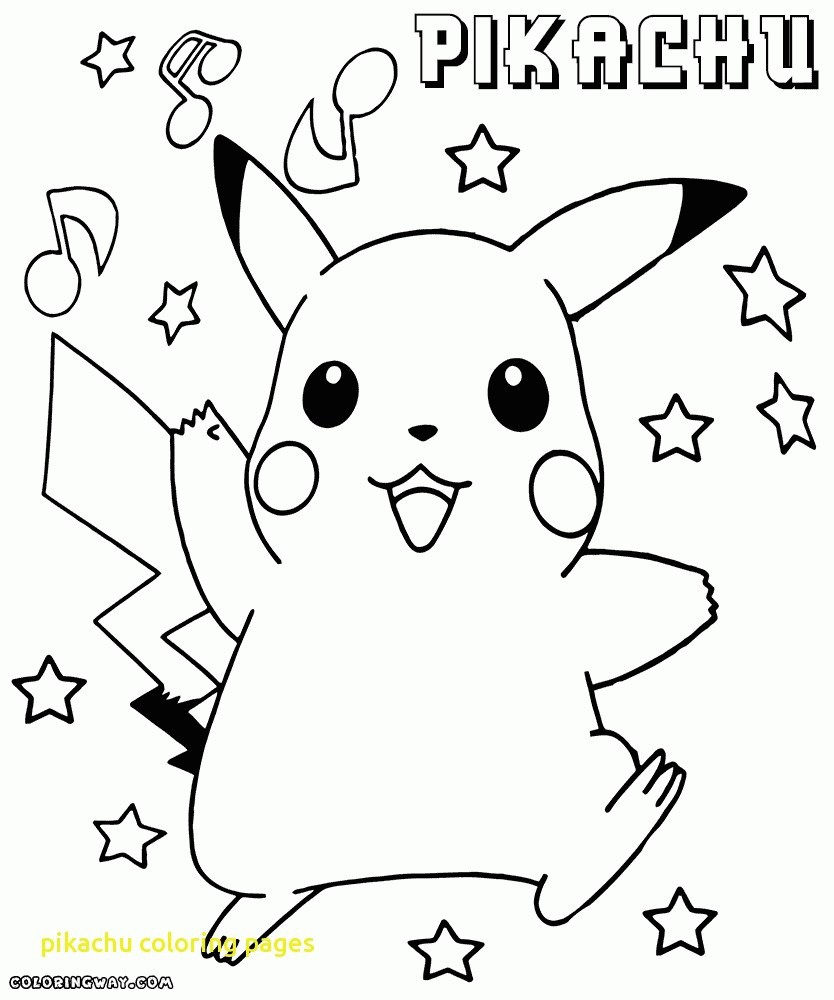 Pikachu Pop Star Coloring Pages