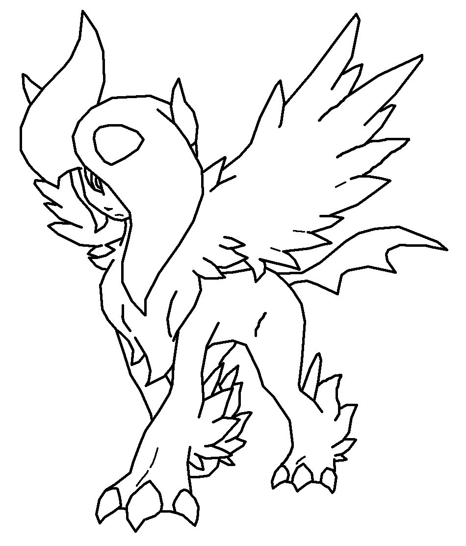Pokemon Coloring Pages Absol Wallpaper