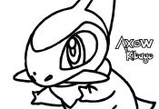 Pokemon Coloring Pages Axew Pokemon Coloring Pages Axew