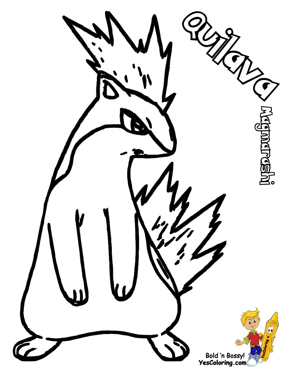 Pokemon Coloring Pages Bayleef