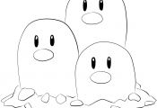 Pokemon Coloring Pages Dugtrio Pokemon Coloring Pages Dugtrio