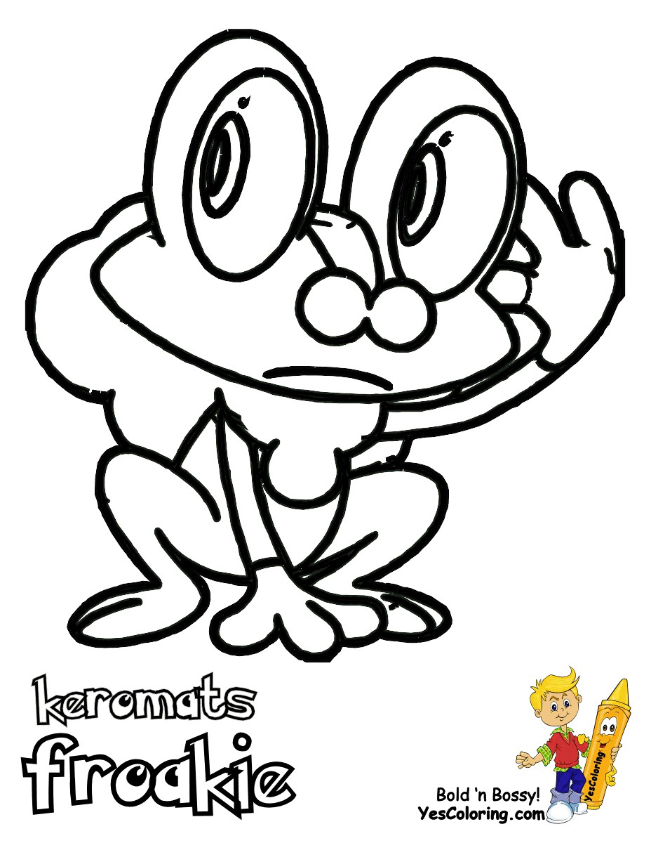 Pokemon Coloring Pages Froakie