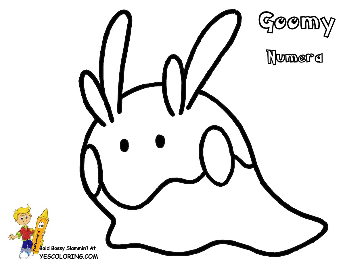Pokemon Coloring Pages Goomy Wallpaper