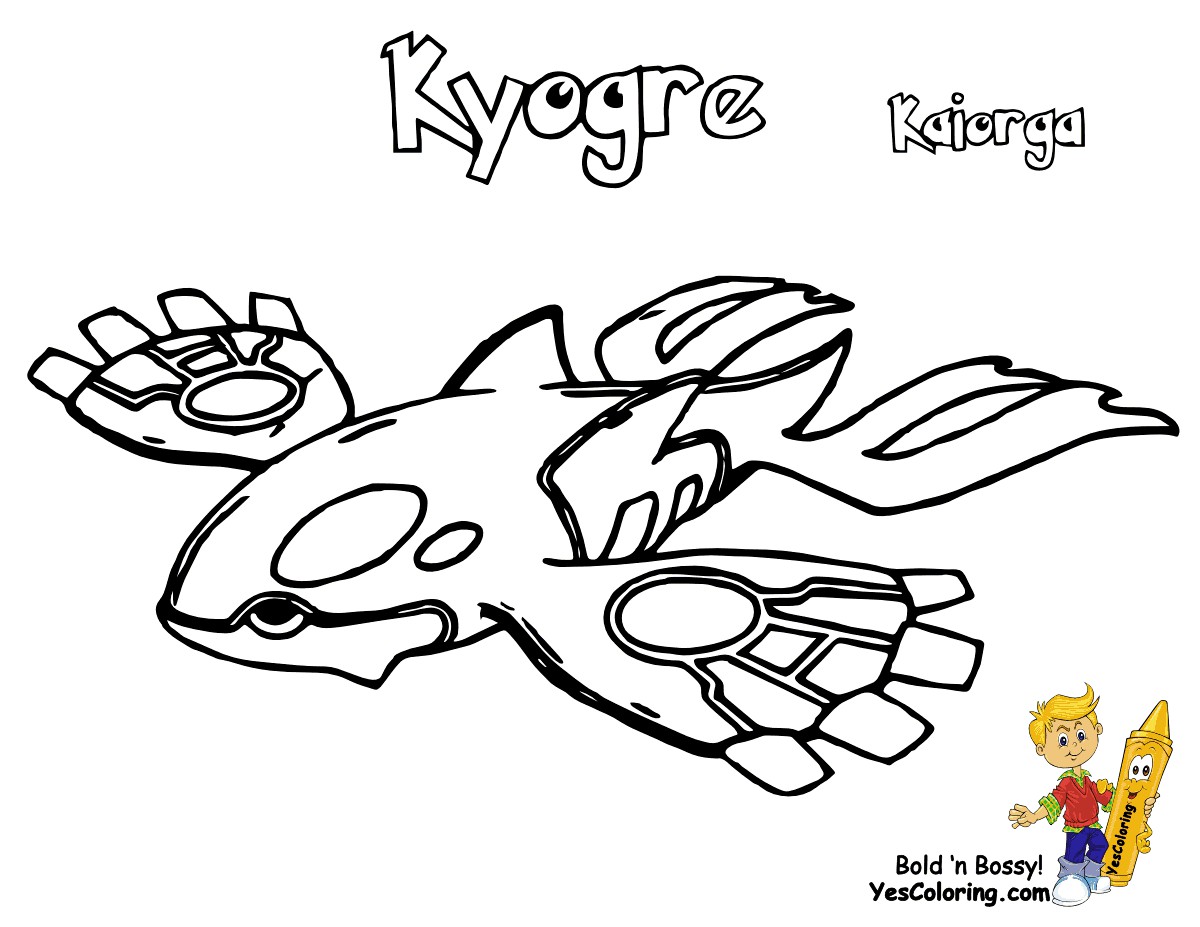 Pokemon Coloring Pages Kyogre Wallpaper