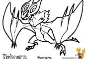 Pokemon Coloring Pages Noivern Pokemon Coloring Pages Noivern