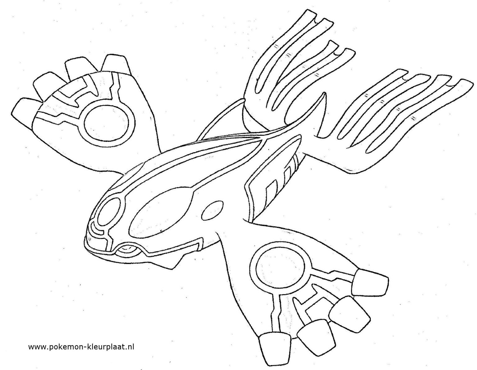 kyogre coloring page printable pokemon