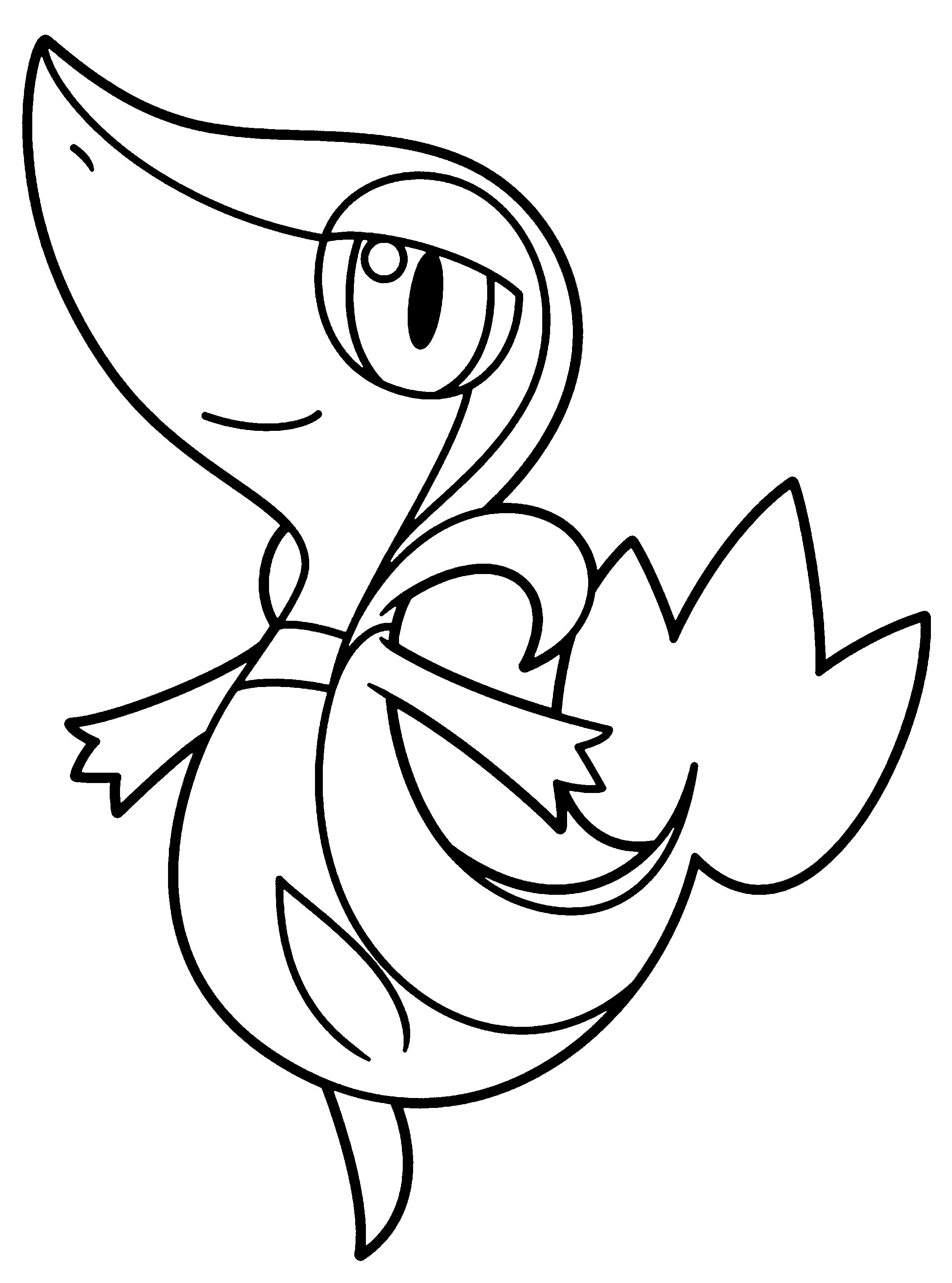 Pokemon Coloring Pages Snivy Wallpaper
