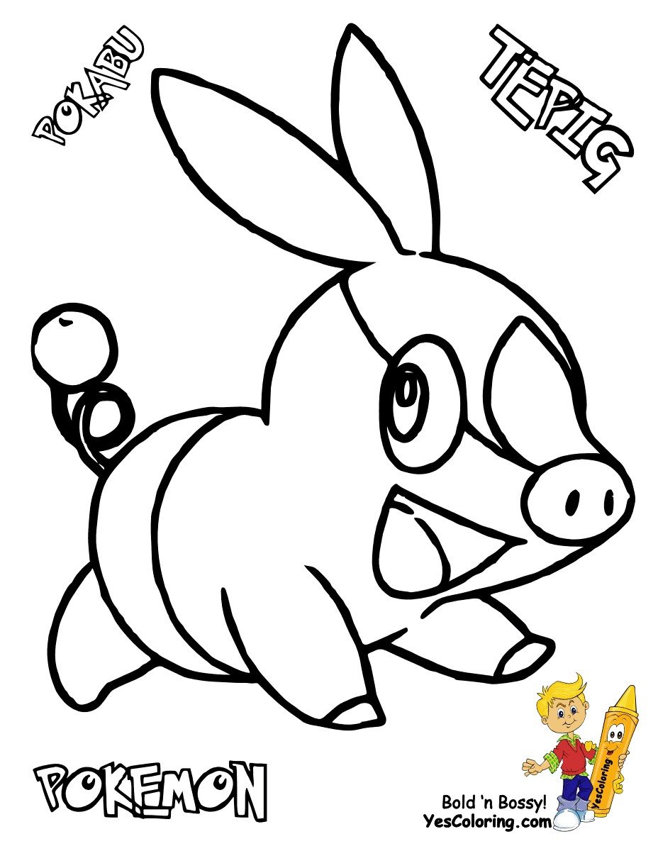 Pokemon Coloring Pages Tepig