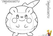 Pokemon Coloring Pages togedemaru Pokemon Coloring Pages togedemaru