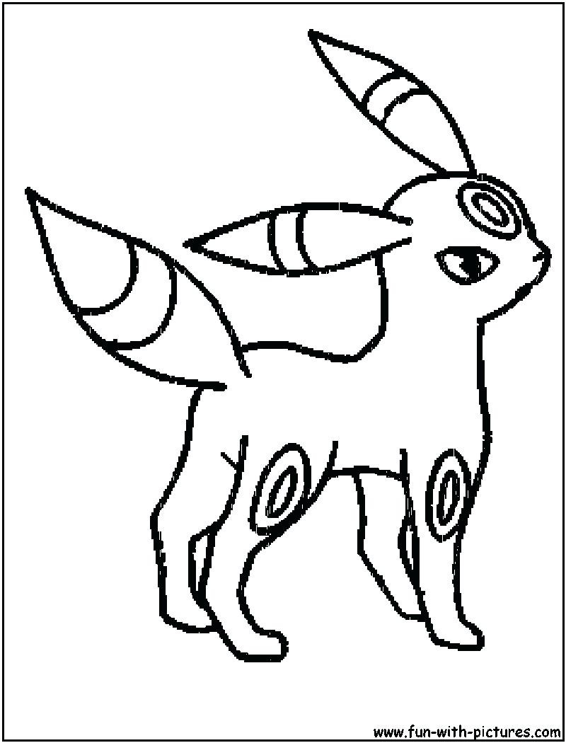 Pokemon Coloring Pages Umbreon Wallpaper