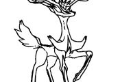 Pokemon Coloring Pages Xerneas Pokemon Coloring Pages Xerneas