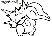 Pokemon Cyndaquil Coloring Pages Pokemon Cyndaquil Coloring Pages