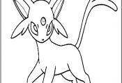 Pokemon Espeon Coloring Pages Pokemon Espeon Coloring Pages