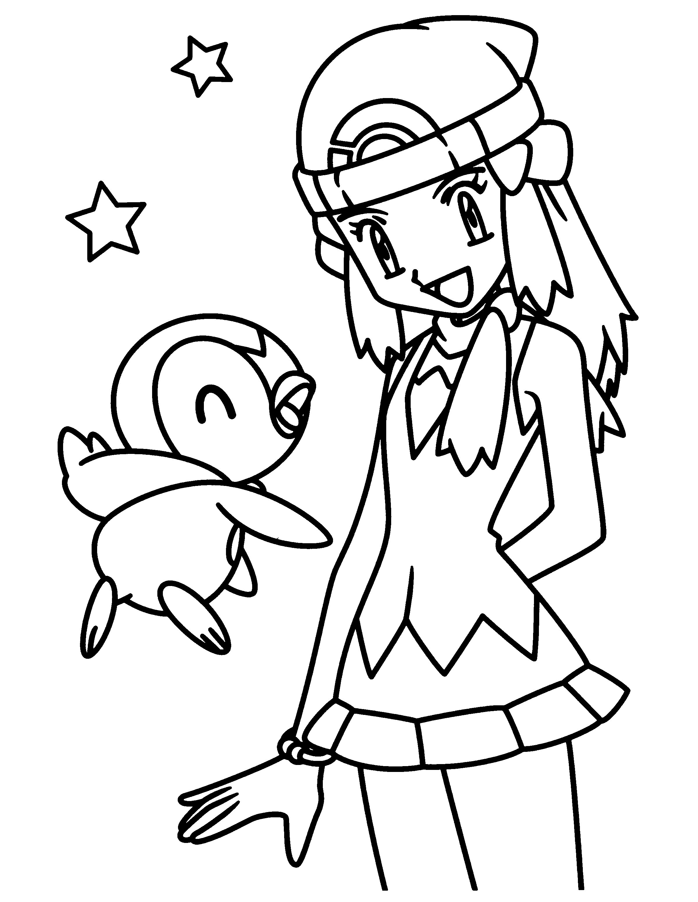 Pokemon Girl Coloring Pages