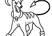 Pokemon Houndoom Coloring Pages Pokemon Houndoom Coloring Pages