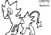 Pokemon Luxray Coloring Pages Pokemon Luxray Coloring Pages