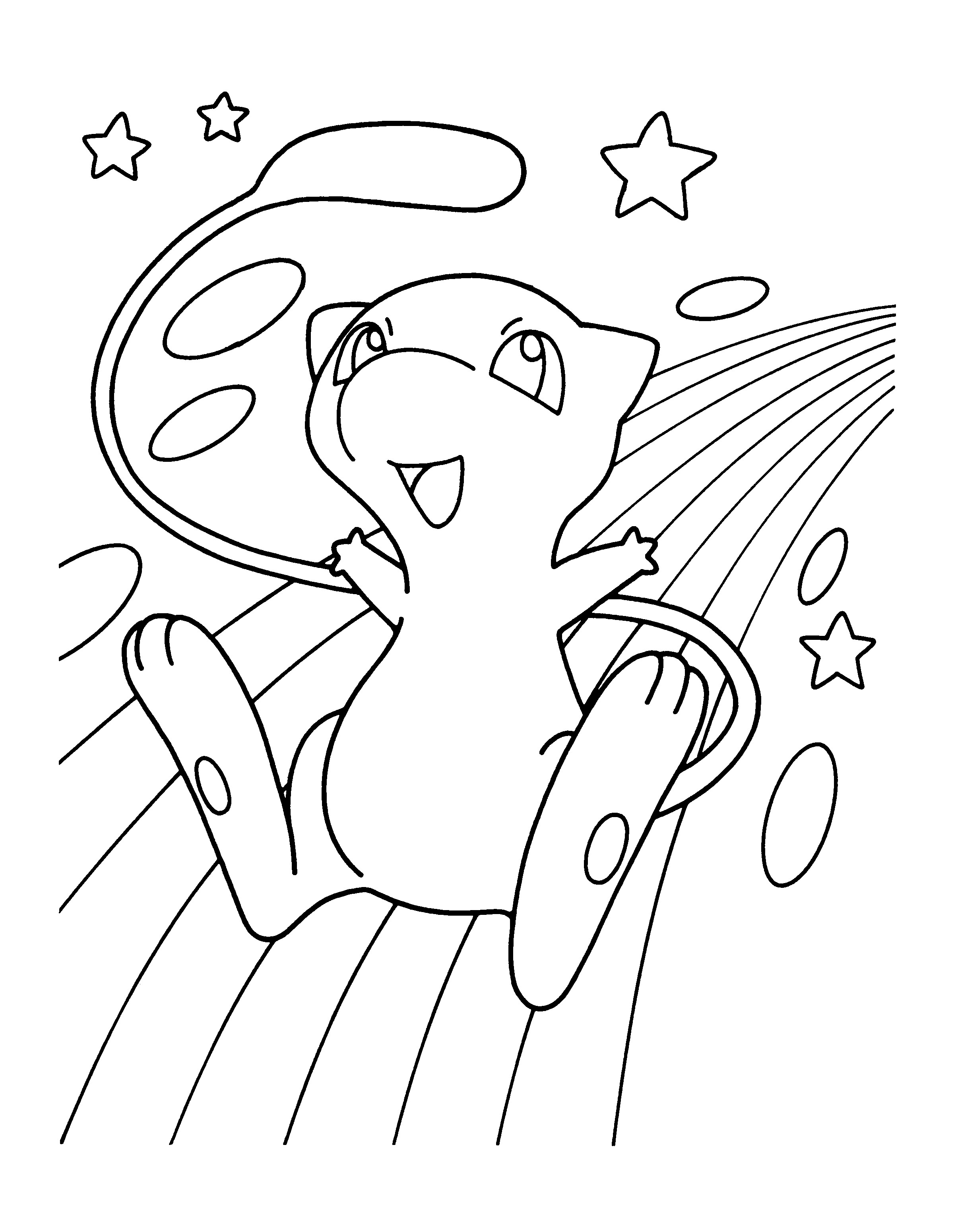 Pokemon Mew Coloring Pages | BubaKids.com