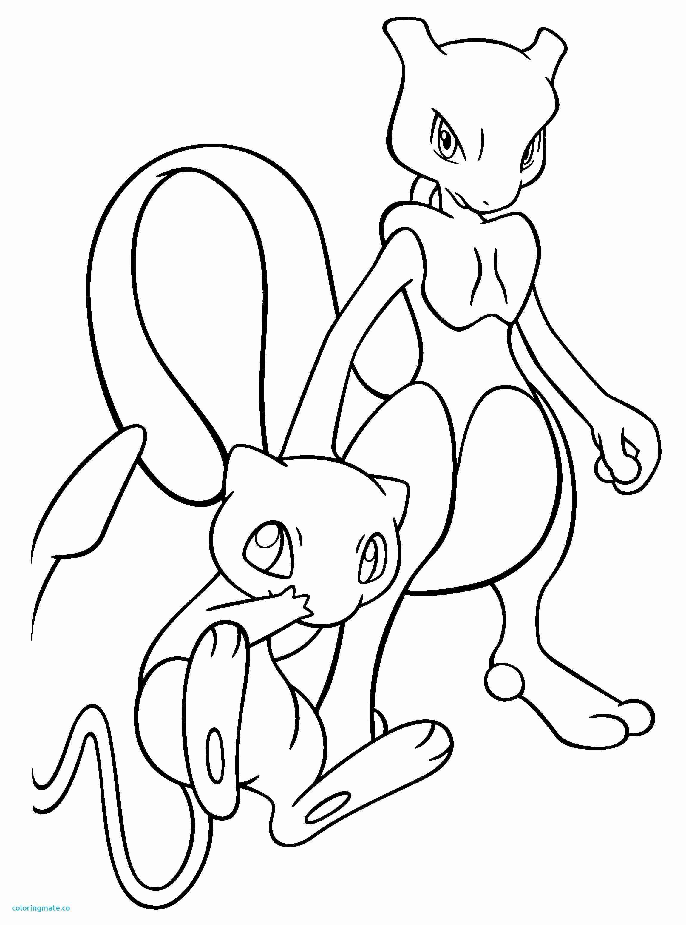 Pokemon Mewtwo Coloring Pages - BubaKids.com