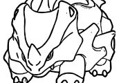 Pokemon Rhydon Coloring Pages Pokemon Rhydon Coloring Pages