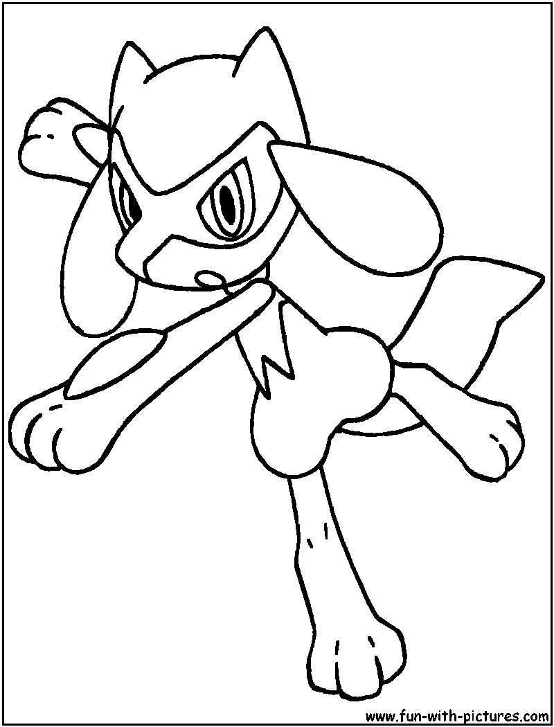 Pokemon Riolu Coloring Pages