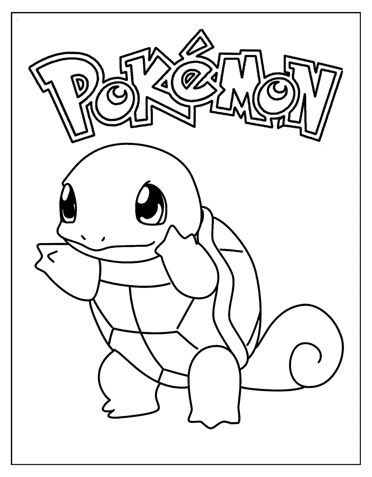 Pokemon Squirtle Coloring Pages Wallpaper