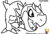 Pokemon Tyrunt Coloring Pages Pokemon Tyrunt Coloring Pages