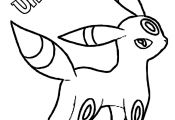 Pokemon Umbreon Coloring Pages Pokemon Umbreon Coloring Pages