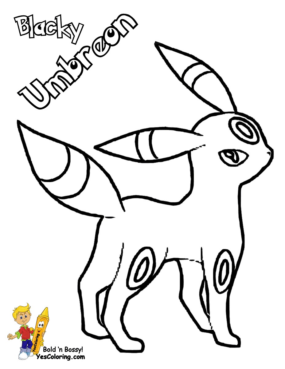 Pokemon Umbreon Coloring Pages Wallpaper