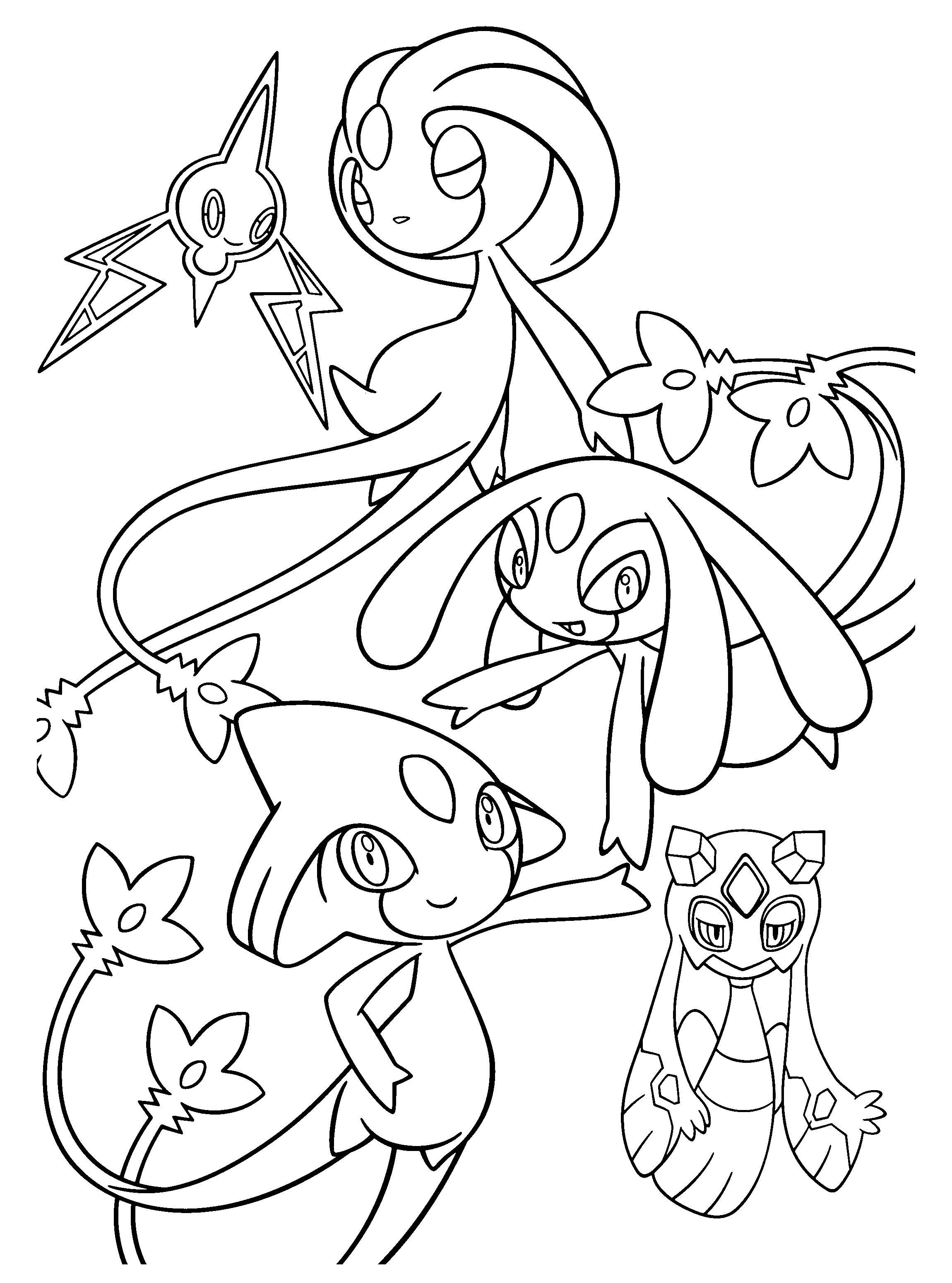 Pokemon Uxie Coloring Pages Wallpaper