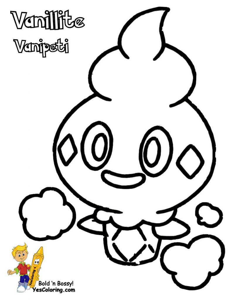 vanilluxe coloring page high quality pokemon