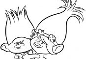 Poppy and Branch Troll Coloring Page Poppy and Branch Troll Coloring Page