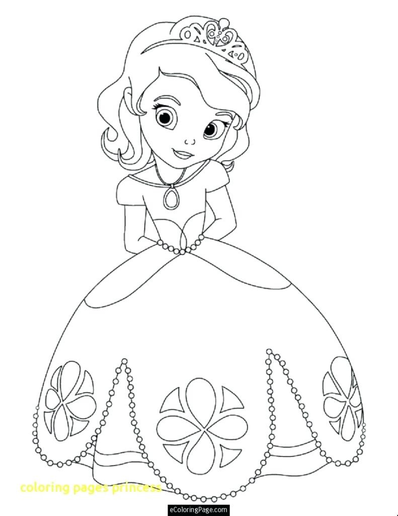 Princess Coloring Pages for Preschoolers Wallpaper