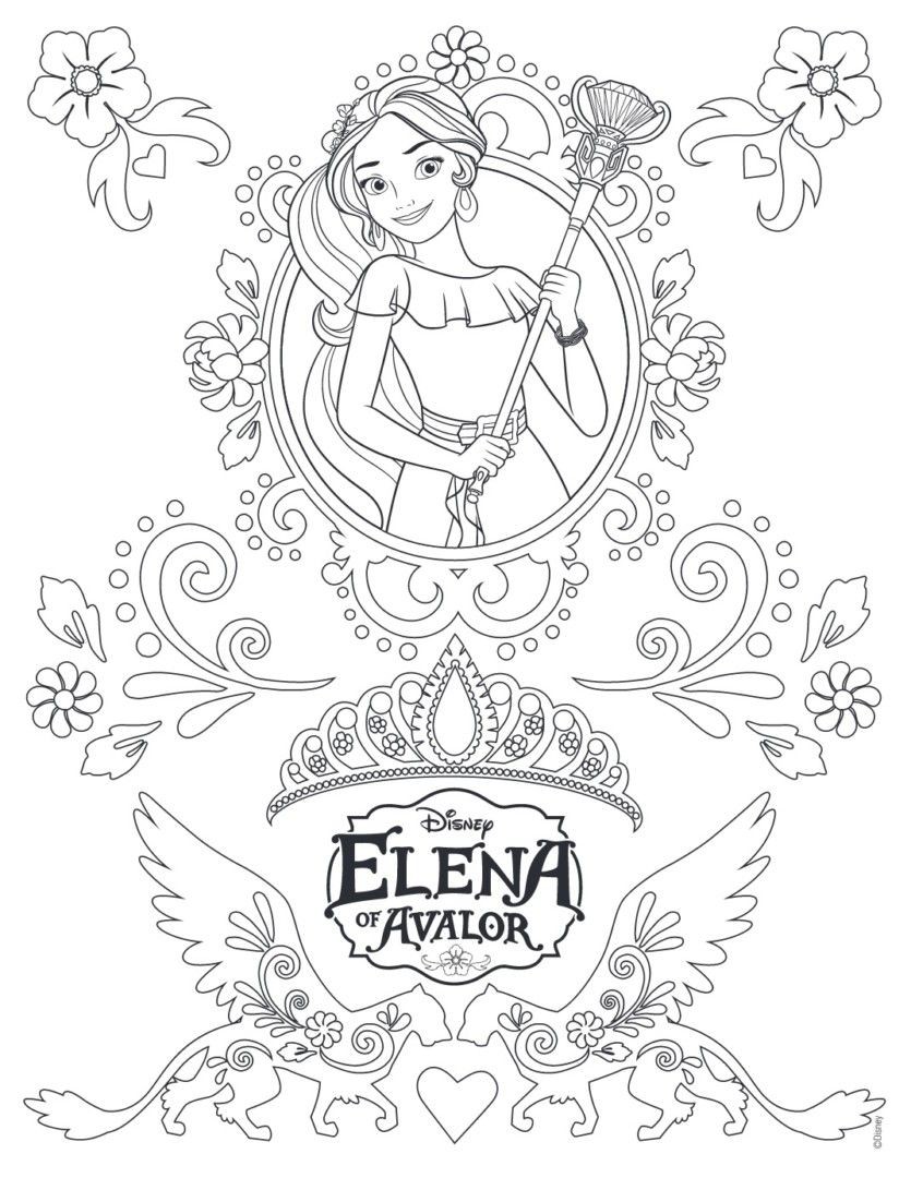 Princess Elena Coloring Pages Wallpaper