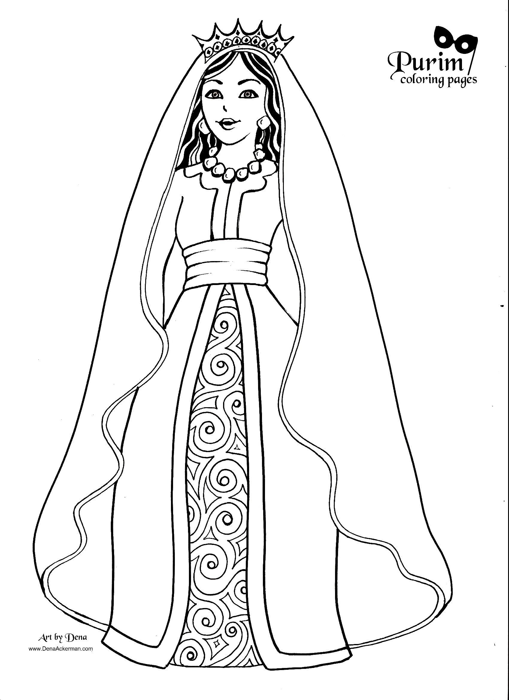Princess Esther Coloring Pages Wallpaper