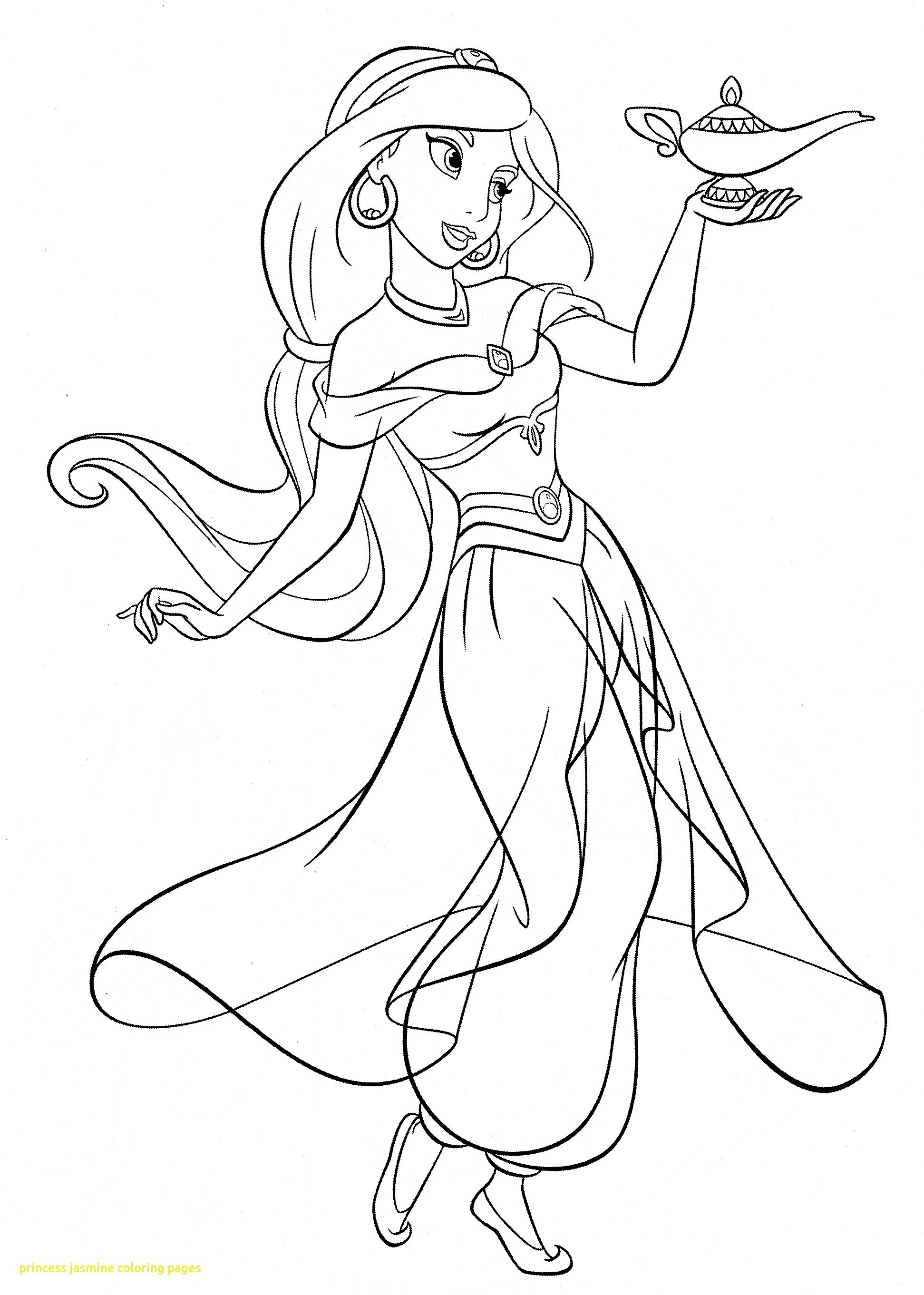 Princess Jasmine Aladdin Coloring Pages