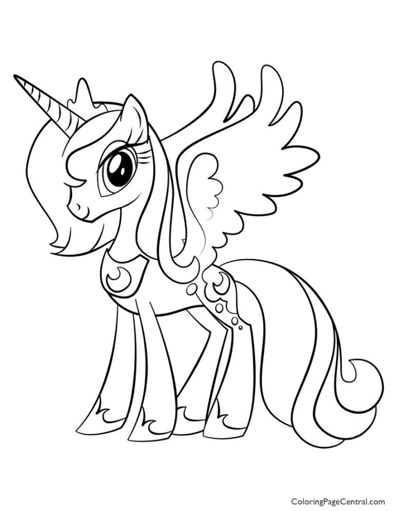 My Little Pony Princess Cadence Coloring Page | BubaKids.com