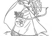 Princess Merida Coloring Page Princess Merida Coloring Page